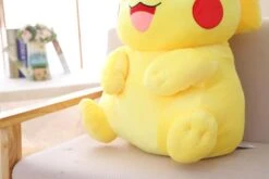 Peluche Pikachu Super Douce -Magasin De Jouets En Peluche Poupee de Pikachu en peluche jouet Elf jaune oreiller de bande dessinee cadeau de Noel de decoration pour enfants grande 11