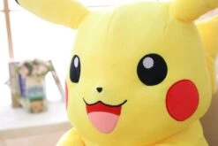 Peluche Pikachu Super Douce -Magasin De Jouets En Peluche Poupee de Pikachu en peluche jouet Elf jaune oreiller de bande dessinee cadeau de Noel de decoration pour enfants grande 13