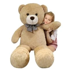 Ours Géant En Peluche Teddy Avec Nœud Papillon