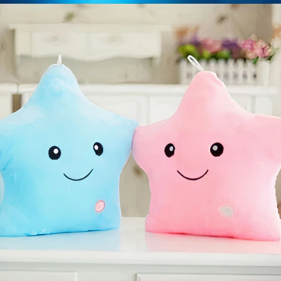 Veilleuse Peluche En Forme D’étoile Lumineux 2 Veilleuse Peluche En Forme D’étoile Lumineux – Image 2