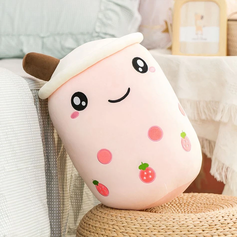 Peluche Bubble Tea Mignon Et Doux En Forme De Coussin 2 Peluche Bubble Tea Mignon Et Doux En Forme De Coussin – Image 2
