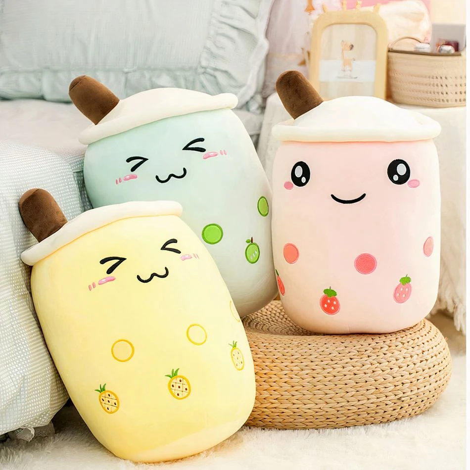 Peluche Bubble Tea Mignon Et Doux En Forme De Coussin 4 Peluche Bubble Tea Mignon Et Doux En Forme De Coussin – Image 4