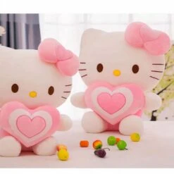 Peluche Hello Kitty Avec Un Cœur -Magasin De Jouets En Peluche img Peluche Hello Kitty avec un coeur 03