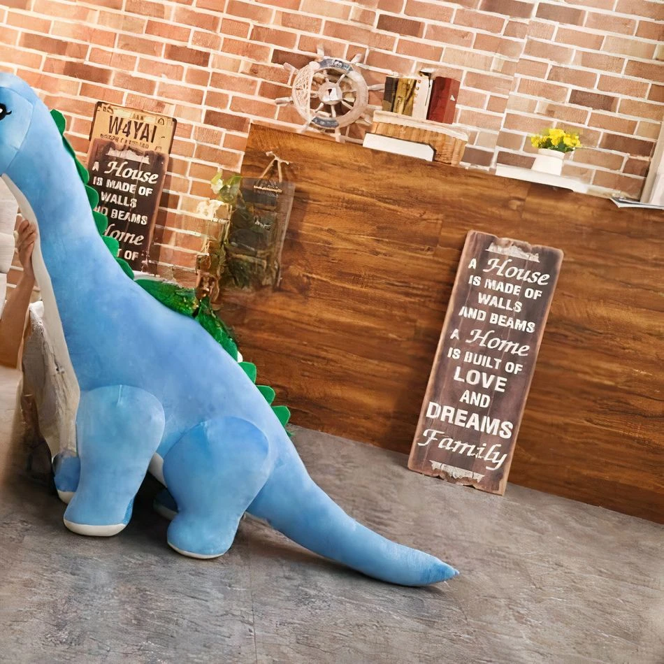 Peluche Dinosaure Bleu 3 Peluche Dinosaure Bleu – Image 3