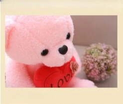 Peluche Ourson Rose Love -Magasin De Jouets En Peluche img Peluche ourson rose Love 02